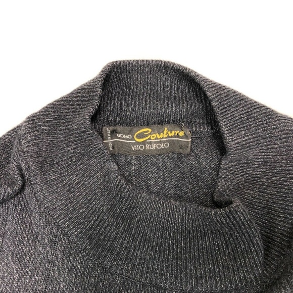 UOMO COUTURE VITO RUFOLO Mock Neck Long Sleeve - Picture 2 of 4